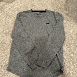 Hollister Men’s Grey Long Sleeve, Size XS Perfect Condition